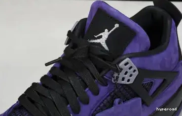 Hyperoad Travis Scott Air Retro 4 Jordan Purple x 0704